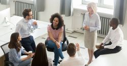 team meeting and communicating